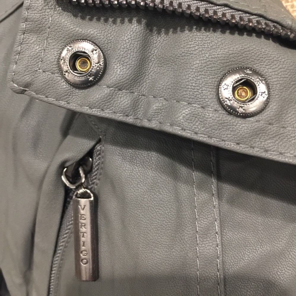 NWT Vertigo Paris Faux Leather Bomber - Picture 4 of 8